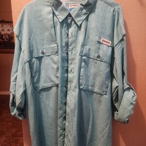 Magellan Outdoors Men's Blue Shirt